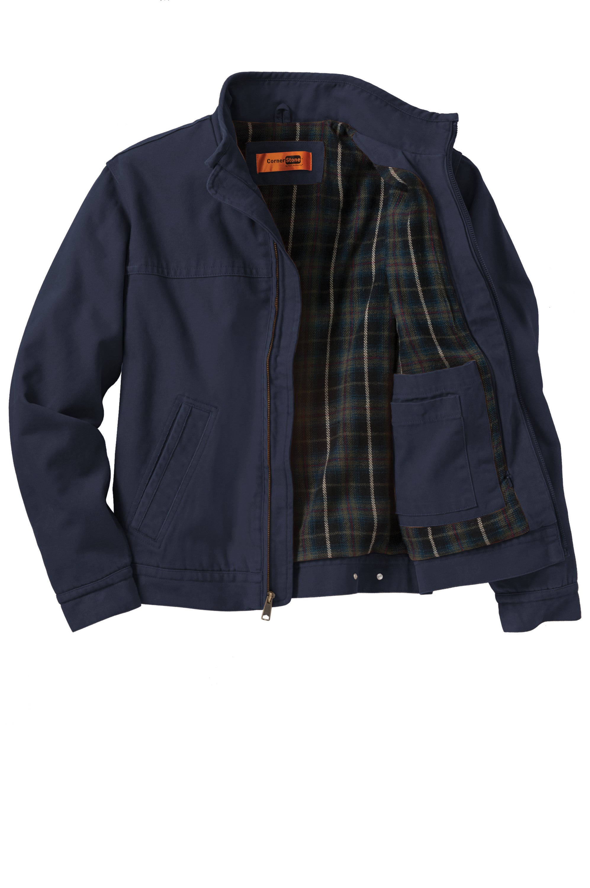 Cornerstone Flannel-Lined Work Jacket (CSJ40) – Star Embroidery